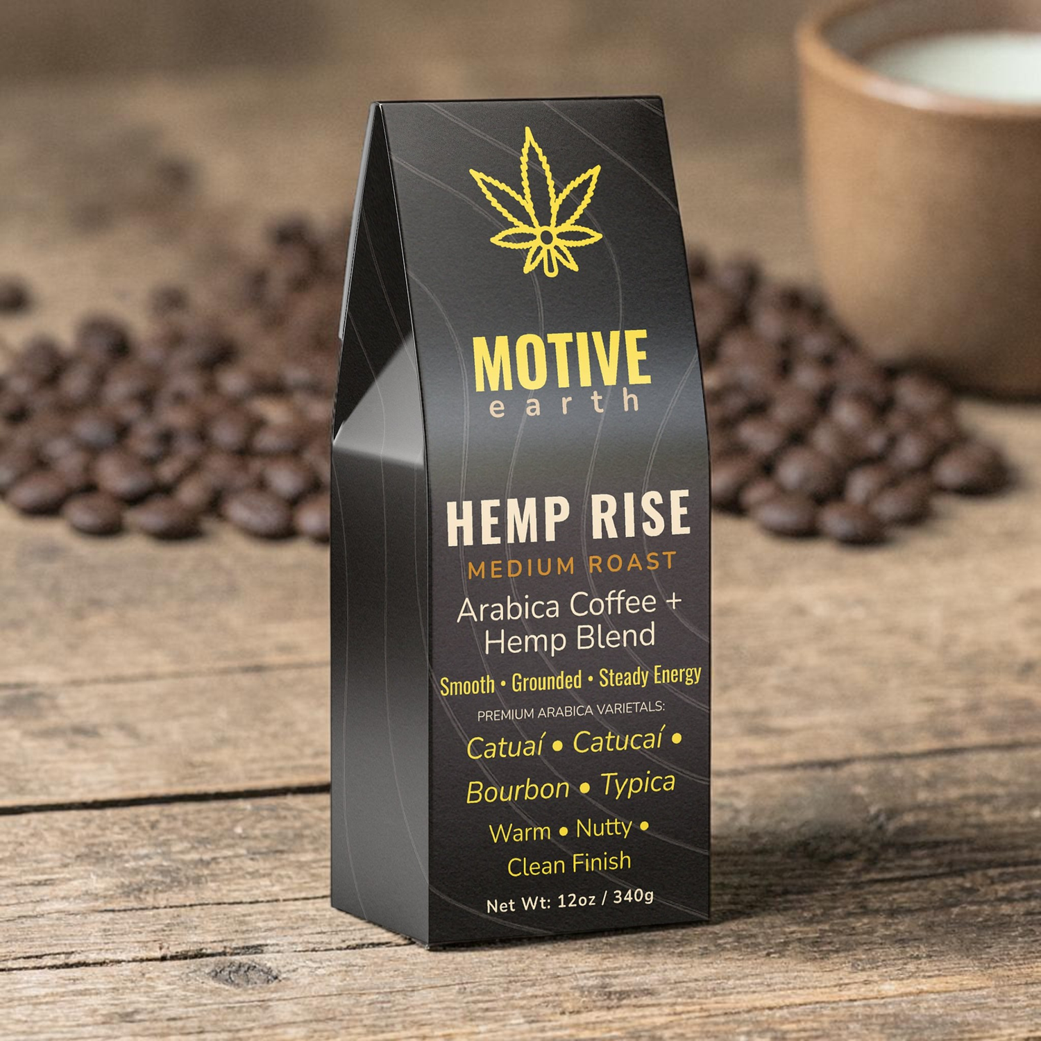 Hemp Rise — Functional Hemp Coffee (Medium Roast)