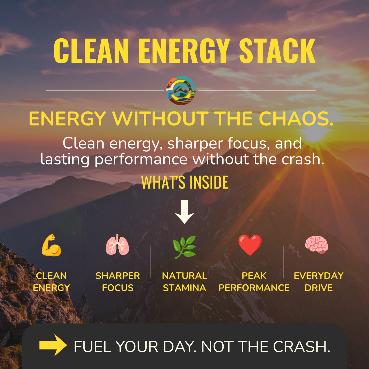 Clean Energy Stack | Natural Energy, Focus & Endurance Support
