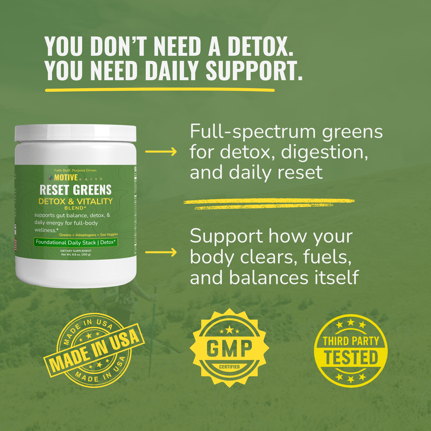 Reset Greens — Full-Spectrum Cleanse + Nutrient Support