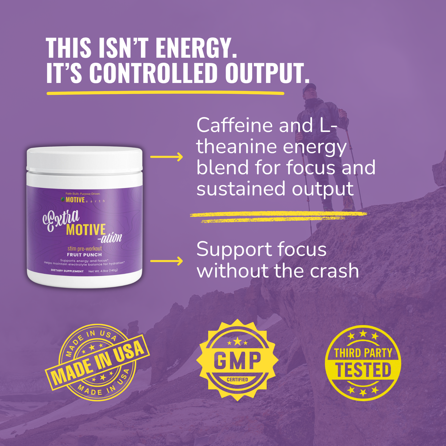 Extra MOTIVE-ation — Clean Energy Powder (Fruit Punch)