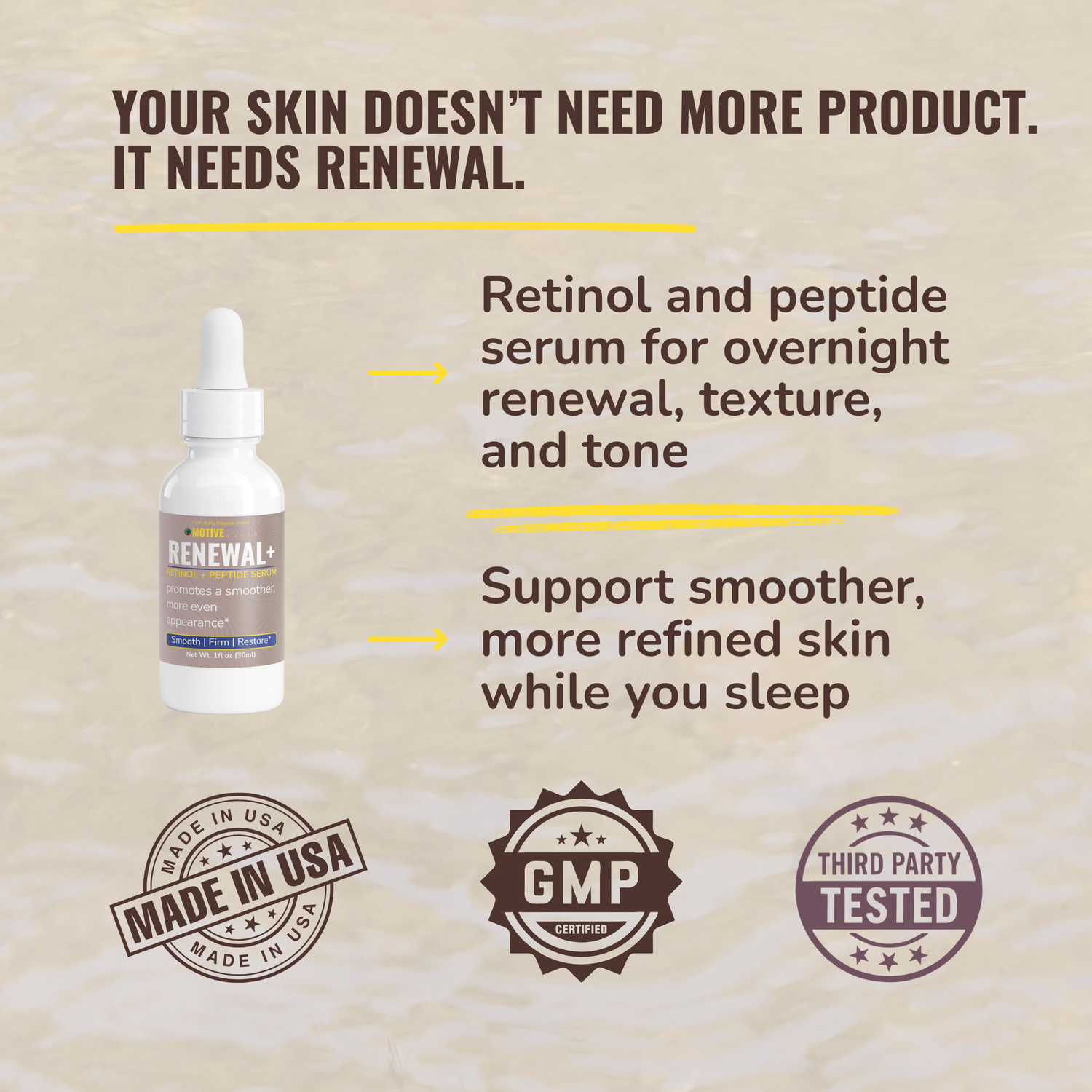 Renewal+ — Retinol Night Repair Serum