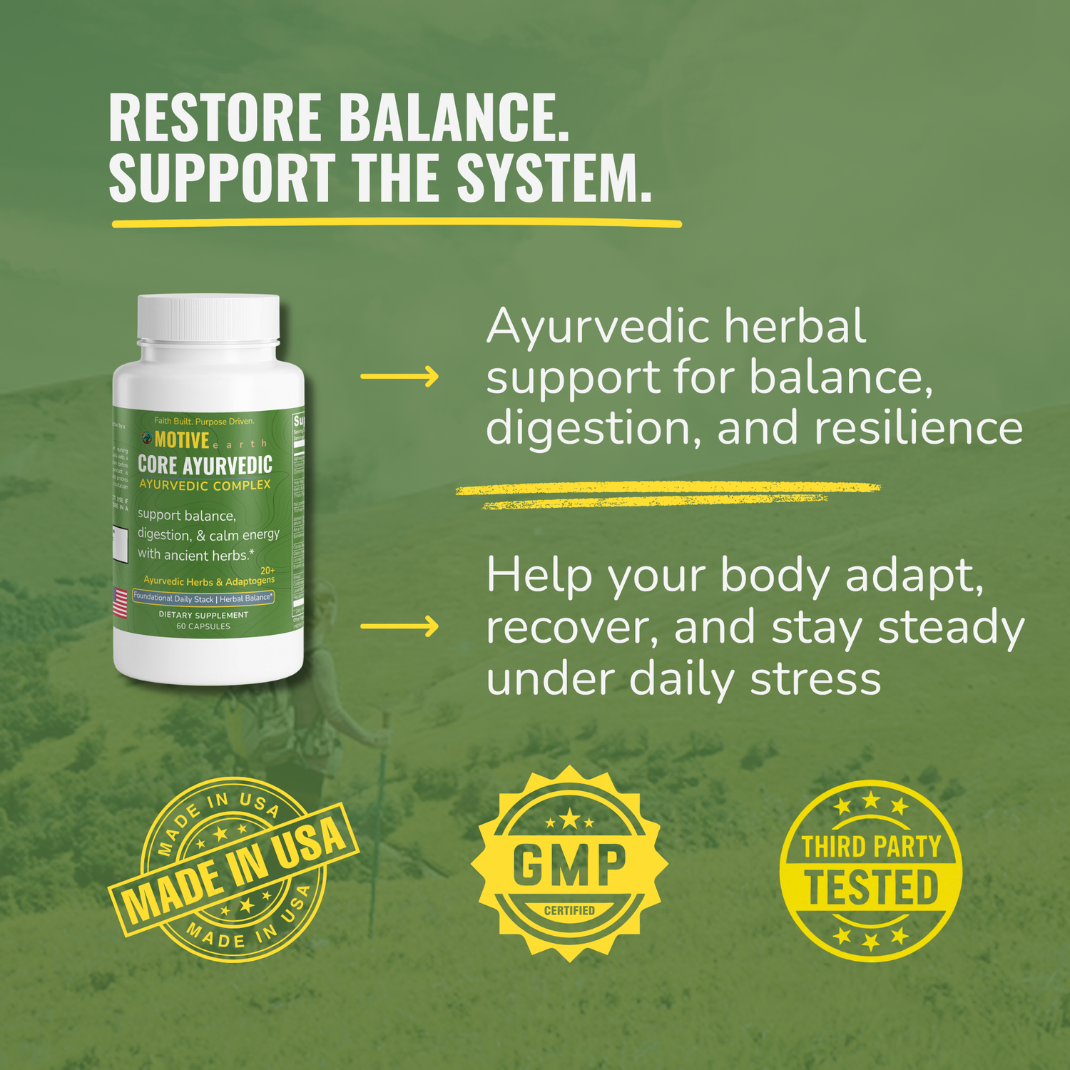Core Ayurvedic — Herbal Balance & Adaptogen Support
