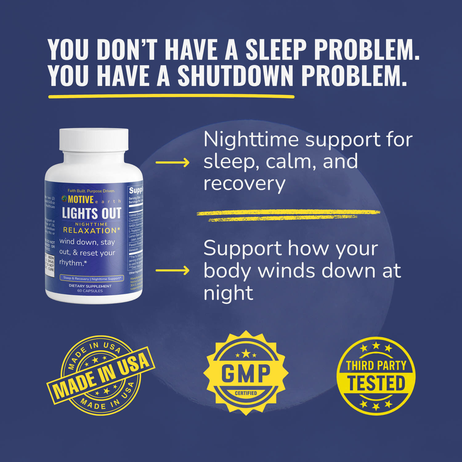 Lights Out — Sleep + Recovery Support