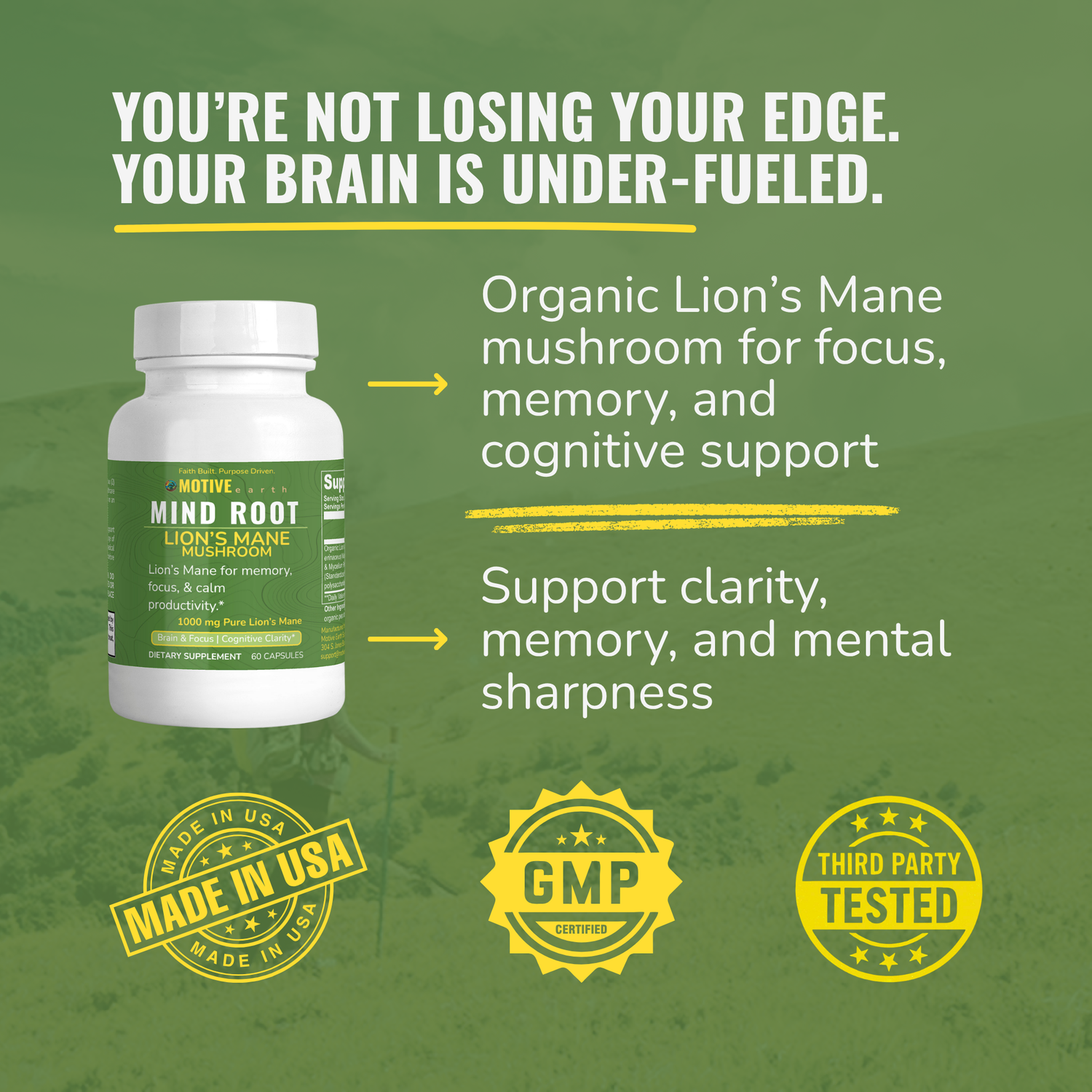Mind Root — Lion’s Mane Cognitive Support