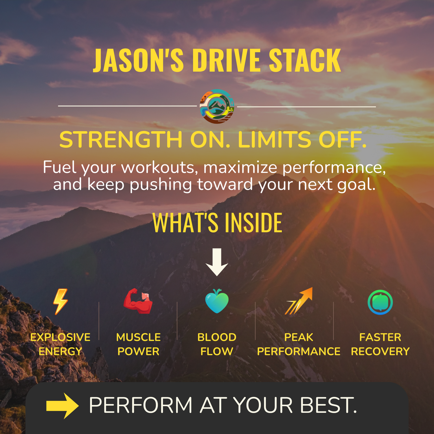 Jason’s Drive Stack | Creatine, Blood Flow & Performance Support