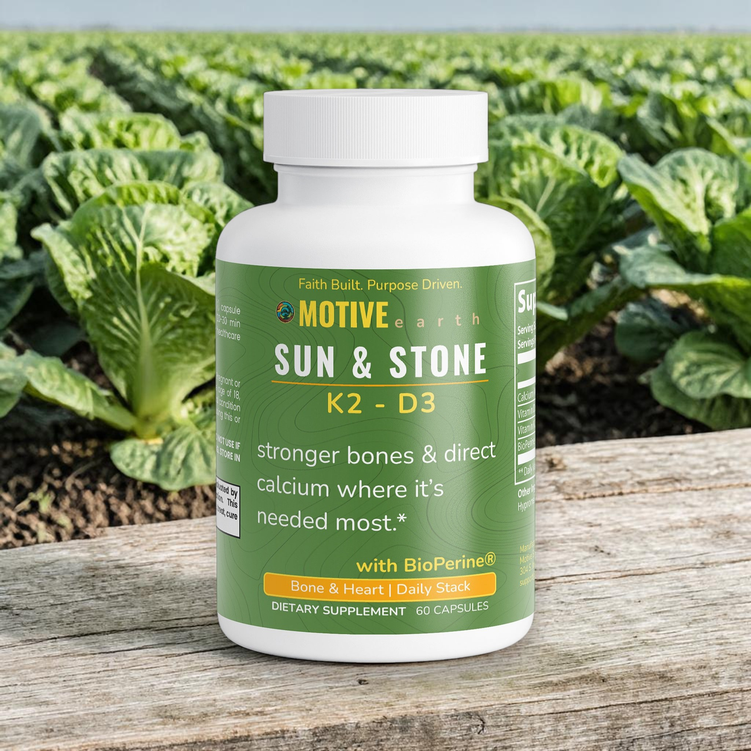 Sun & Stone — Calcium + D3 + K2 Support